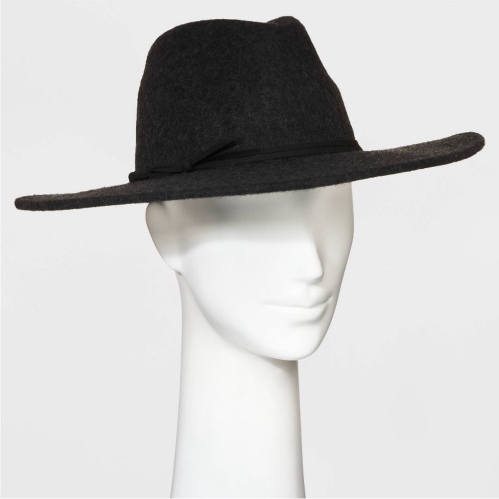 Universal thread women’s adjustable wool fedora black